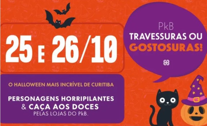 Shoppings de Curitiba fazem programação especial de Halloween para as crianças