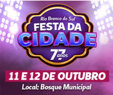 Festa de 77 anos de  RIO BRANCO DO SUL