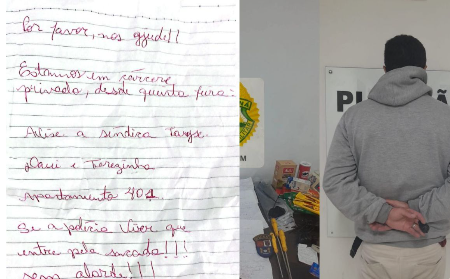 Mãe e filha mantidas em cárcere pediram socorro com bilhetes pela sacada