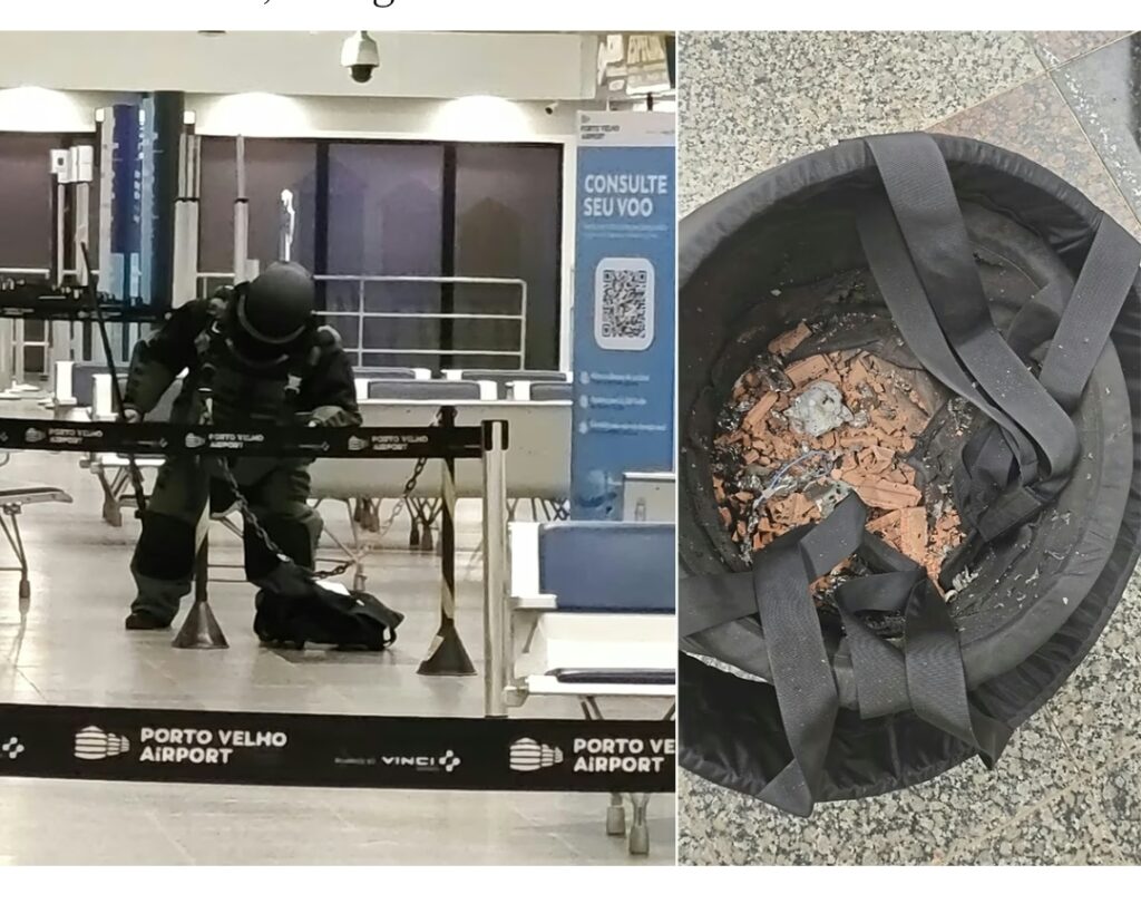 PM e PF detalham ação em ocorrência de suspeita de bomba no aeroporto de Porto Velho