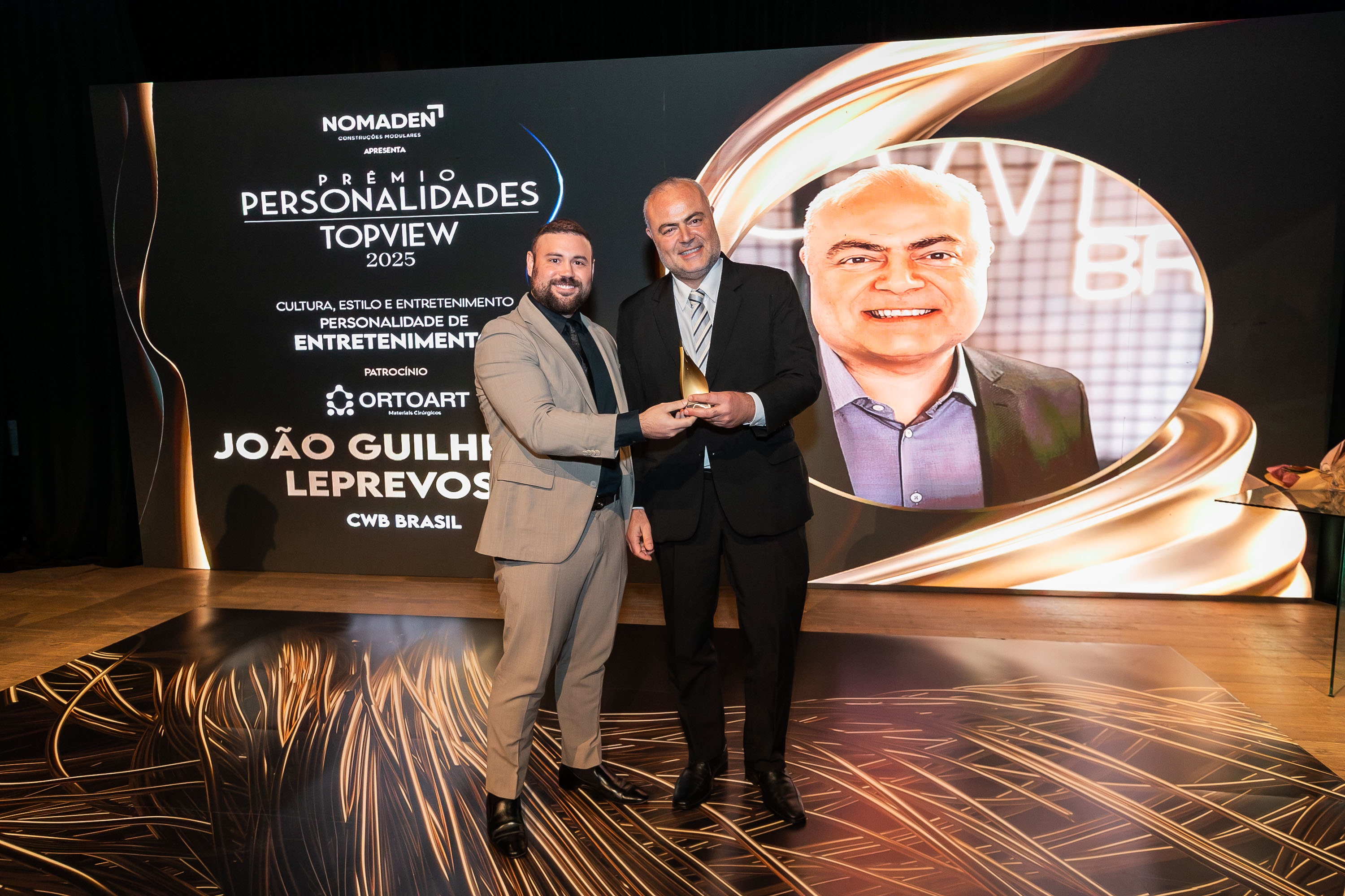 João Guilherme Leprevost é eleito “Personalidade de Entretenimento” do ano no Paraná