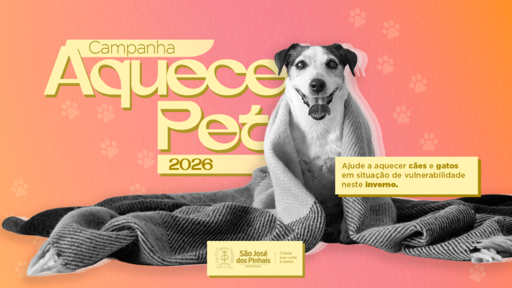 Campanha Aquece Pet 2026 arrecada doações para proteger cães e gatos durante o inverno